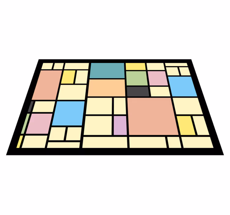 Tovaglietta americana moderna motivo astratto geometrico - TenStickers