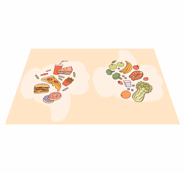 Tovaglietta americana infantile a tema cibo - TenStickers