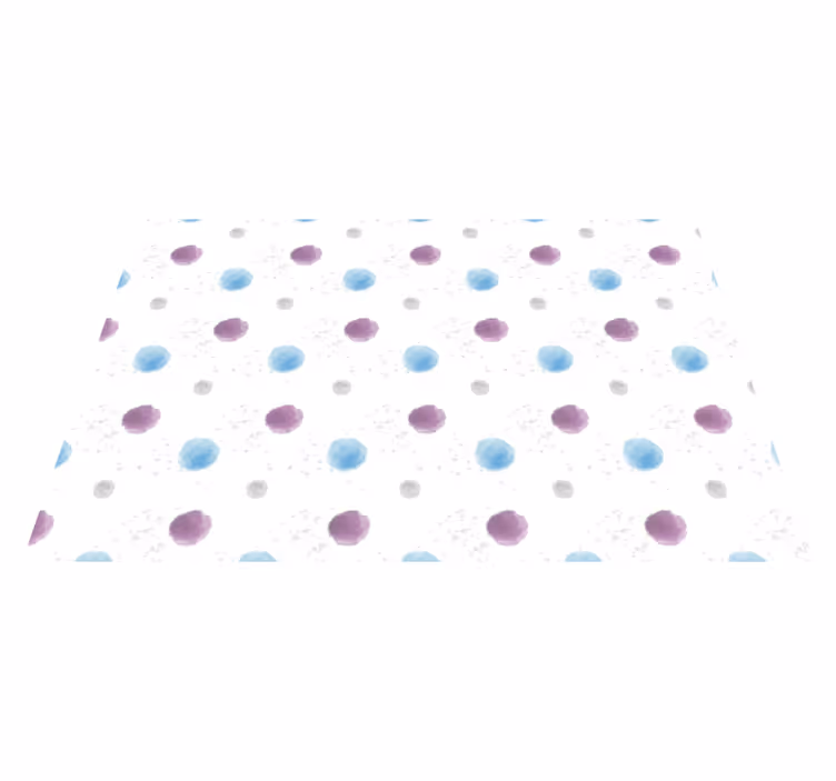 Tovaglietta americana cerchi a pois vivaci - TenStickers