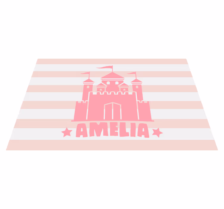 Tovaglietta americana infantile castello con bandierine - TenStickers