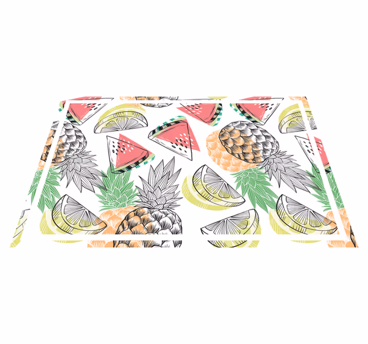 Tovaglietta americana originale motivo frutta tropicale - TenStickers