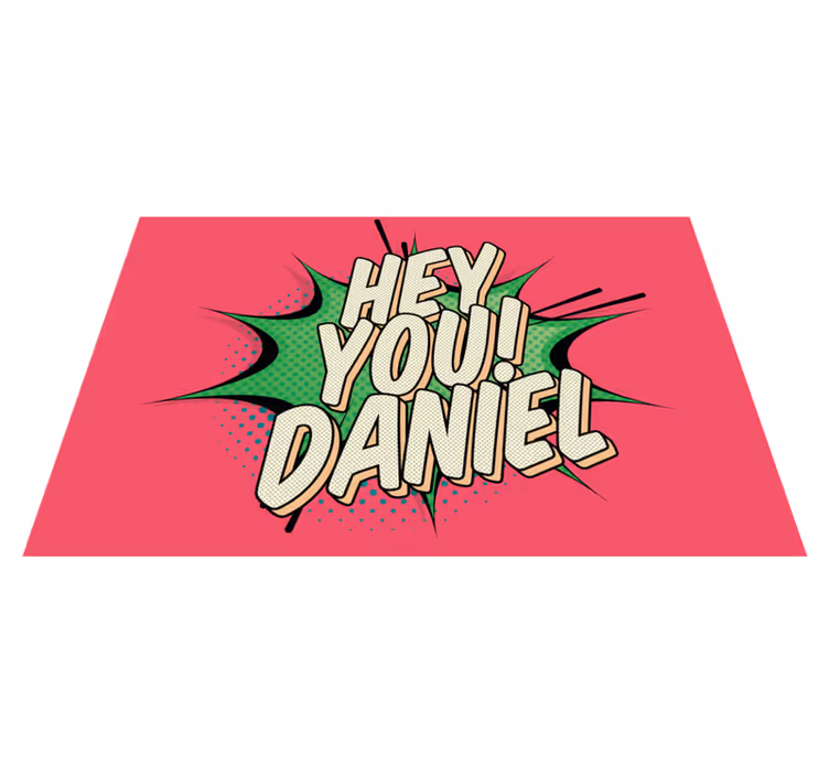 Tovaglietta americana con nome personalizzata - TenStickers