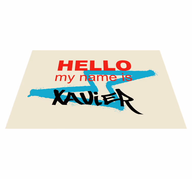 Tovaglietta americana con nome Il mio nome è carta graffiti - TenStickers