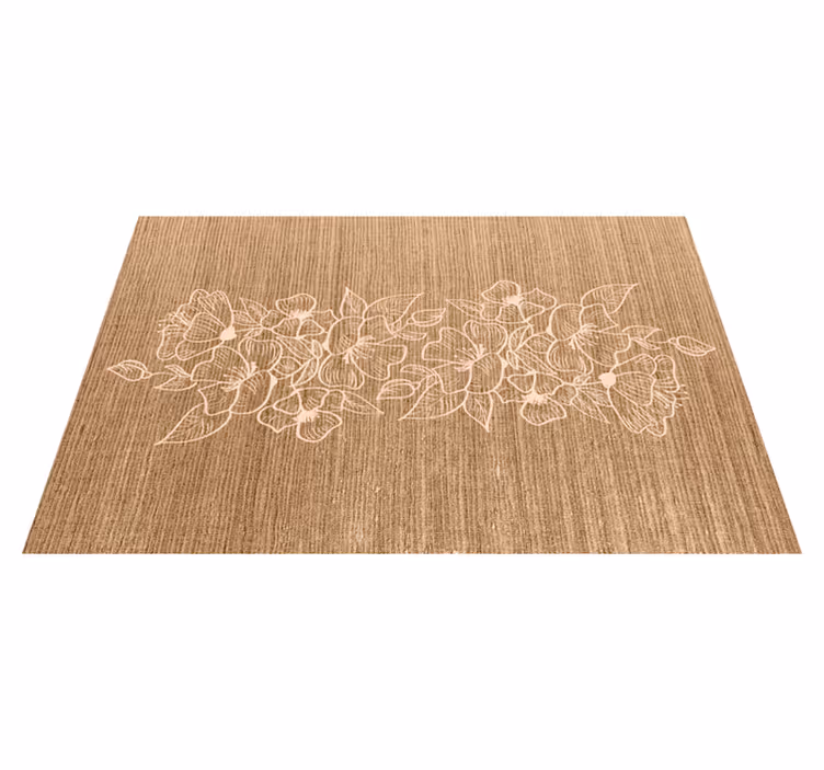 Tovaglietta americana superficie floreale goffrata - TenStickers