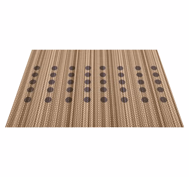 Tovaglietta americana superficie marrone elegante - TenStickers
