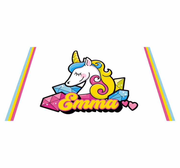 Tovaglietta americana infantile tema gemma unicorno - TenStickers
