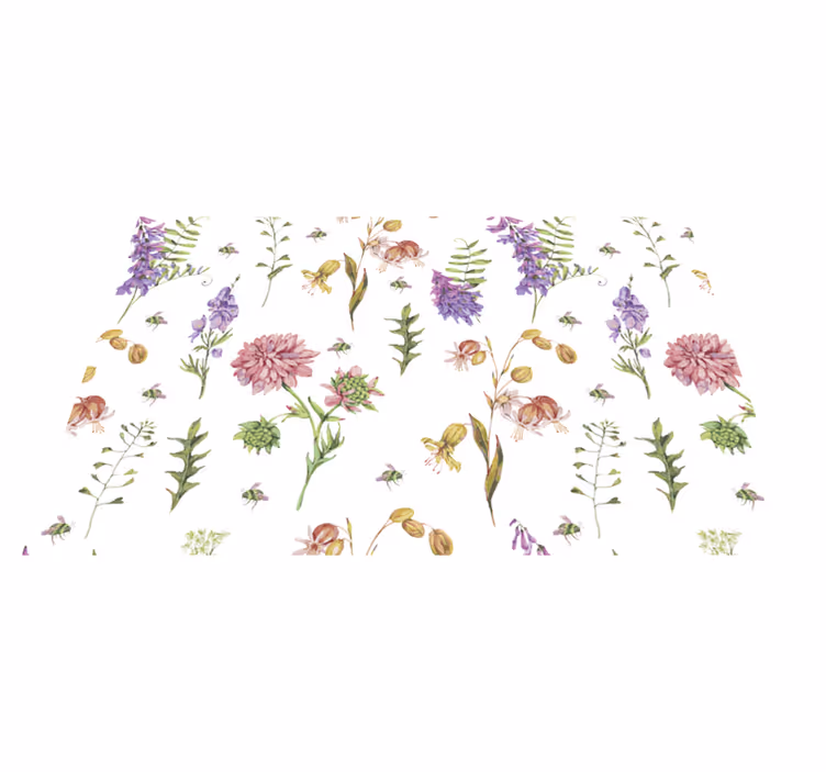 Tovaglietta americana originale motivo botanico floreale - TenStickers