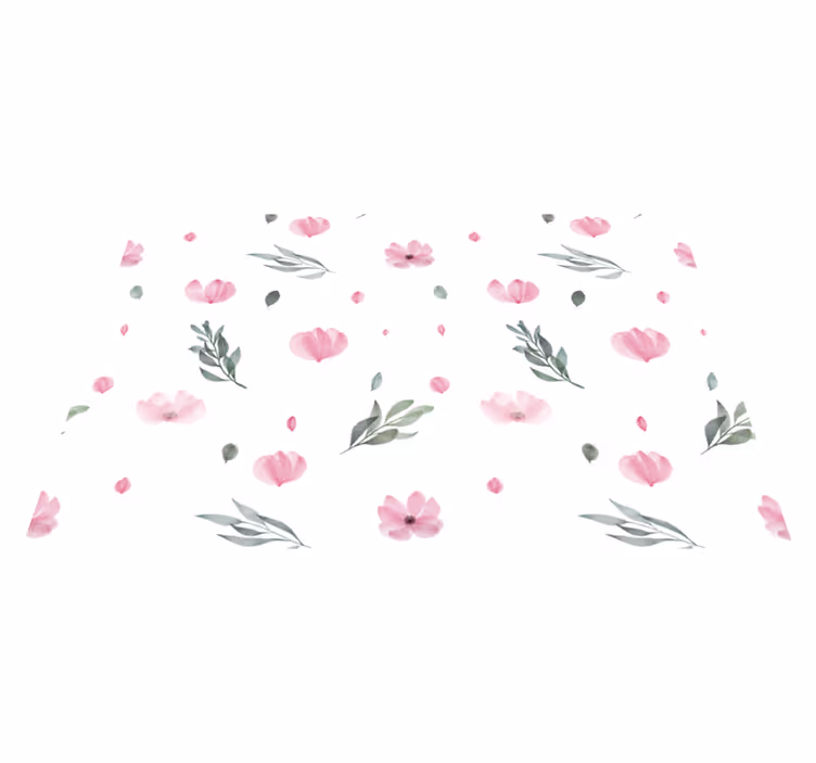 Tovaglietta personalizzata natale motivo floreale tenui - TenStickers