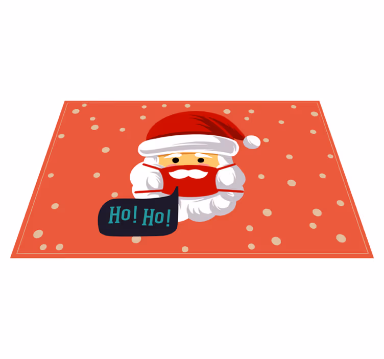 Tovaglietta personalizzata natale allegria di babbo natale - TenStickers
