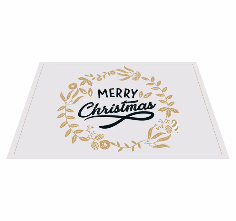 Tovaglietta personalizzata natale corona di natale - TenStickers