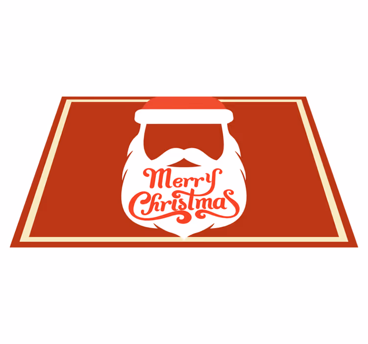 Tovaglietta personalizzata natale barba di babbo natale - TenStickers