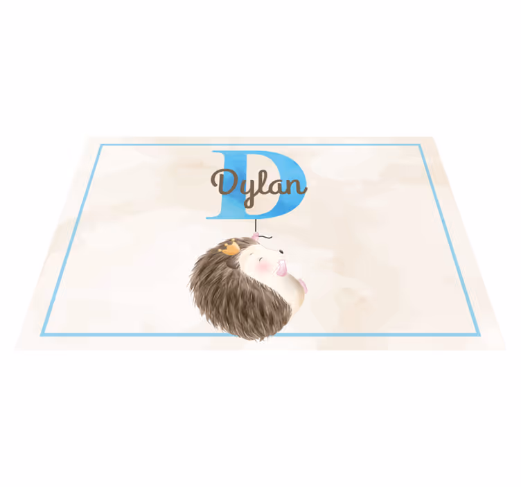 Tovaglietta americana infantile design riccio carino - TenStickers