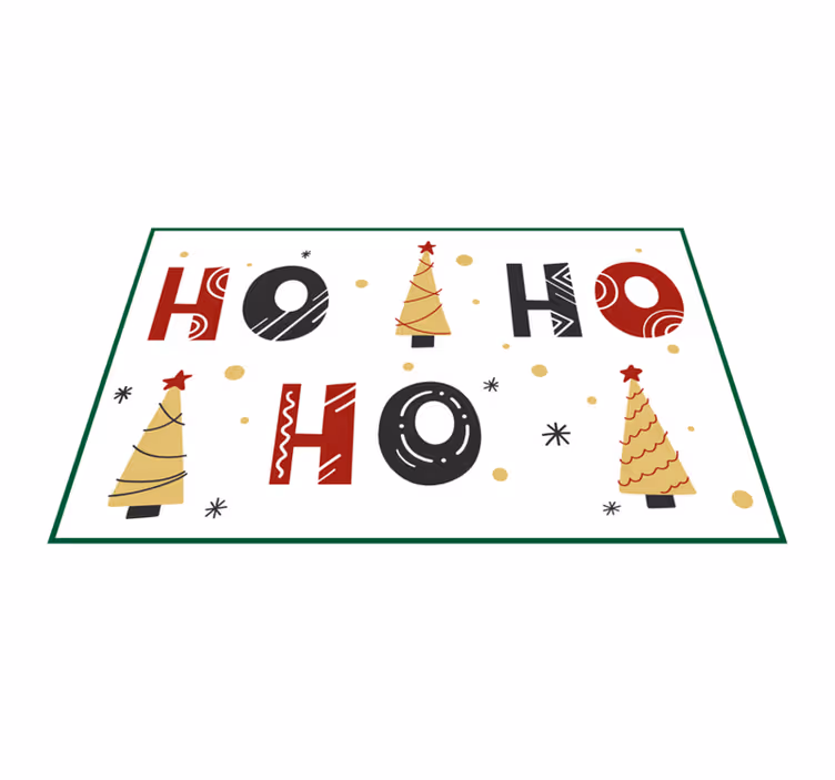 Tovaglietta personalizzata natale motivo alberi festivi - TenStickers