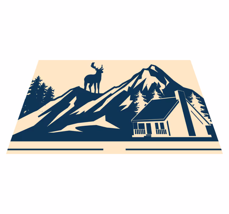 Tovaglietta americana originale paesaggio montano grandioso - TenStickers