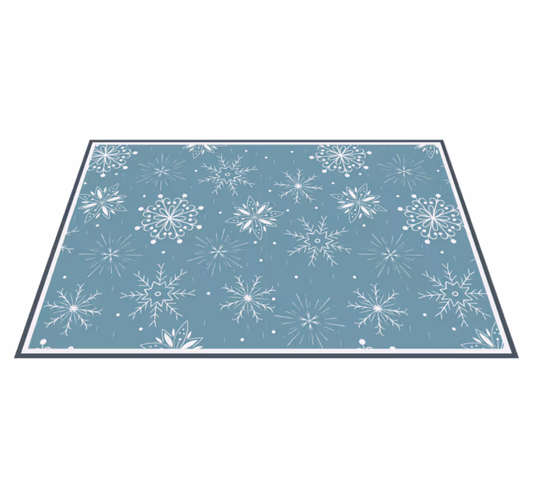 Tovaglietta personalizzata natale sfondo a fiocchi di neve - TenStickers