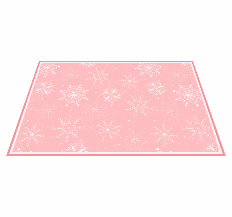 Tovaglietta personalizzata natale superficie effetto fiocco - TenStickers
