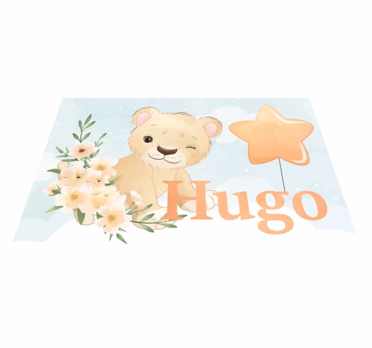 Tovaglietta americana infantile con grafica leone allegro - TenStickers