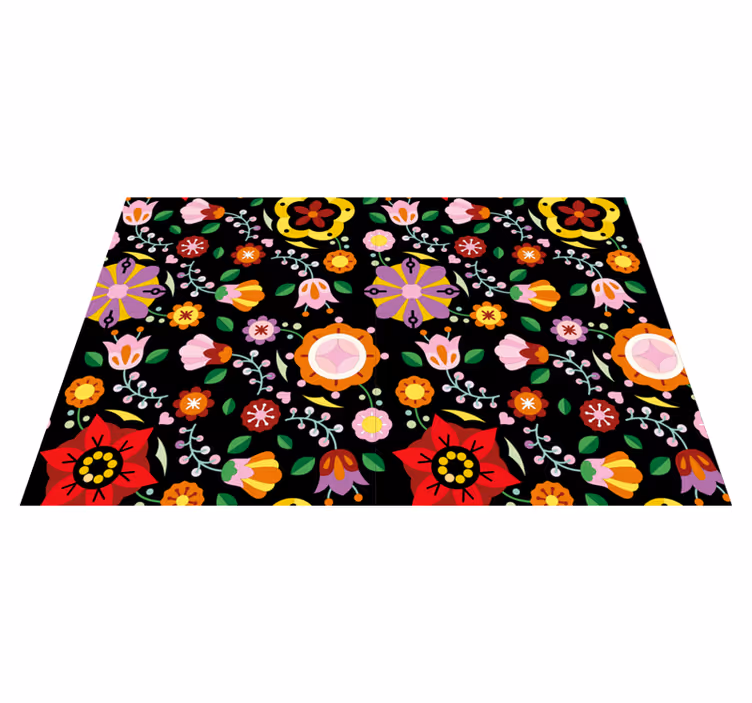 Tovaglietta americana originale ispirazione floreale vivace - TenStickers