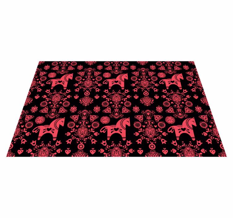 Tovaglietta americana originale motivo cavalli giocosi - TenStickers