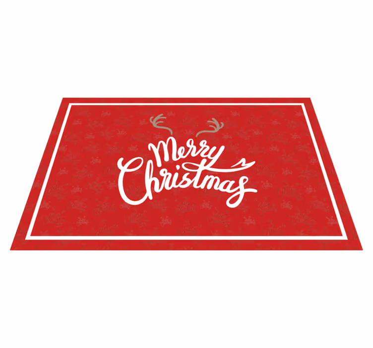 Tovaglietta personalizzata natale auguri di natale gioiosi - TenStickers