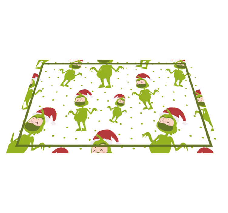 Tovaglietta personalizzata natale personaggi grinch allegri - TenStickers