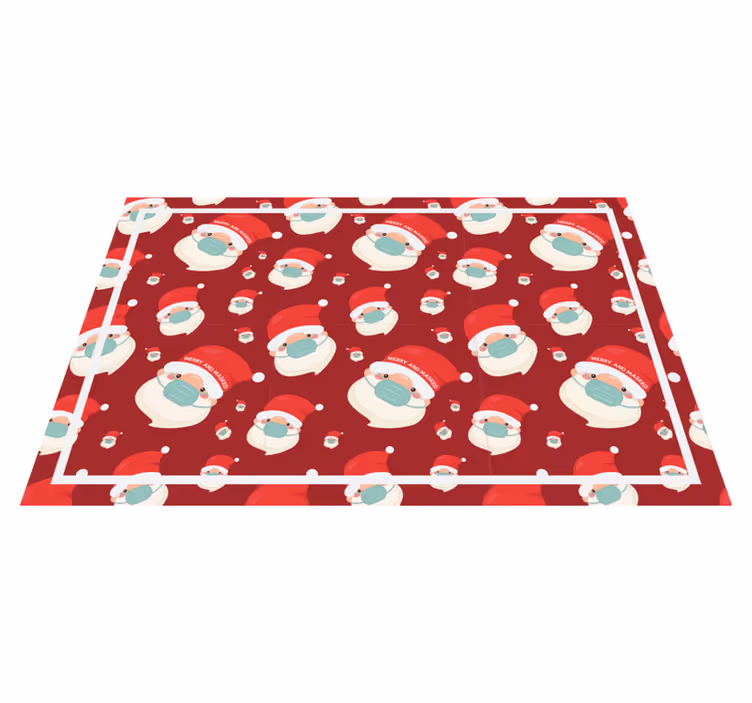 Tovaglietta personalizzata natale motivo babbo natale - TenStickers
