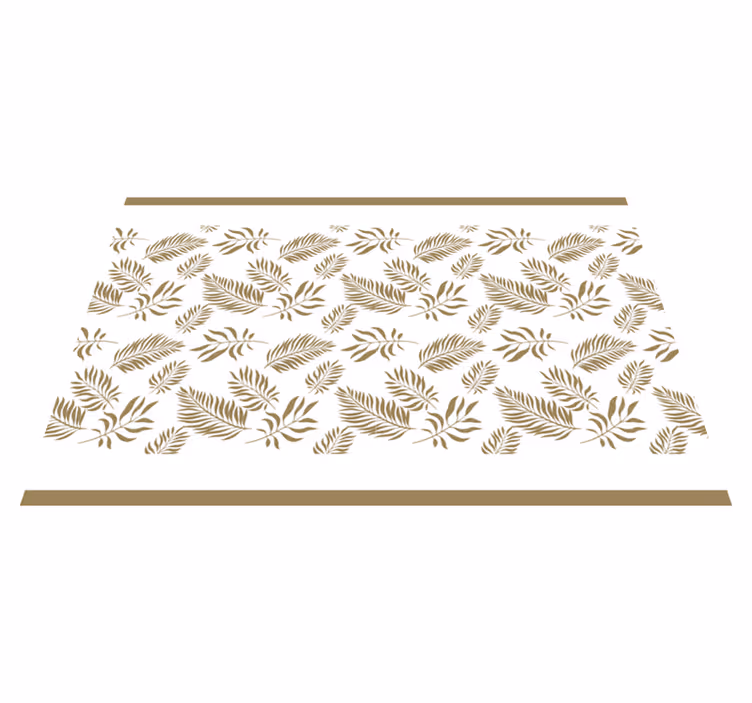 Tovaglietta americana ispirazione foglia elegante - TenStickers