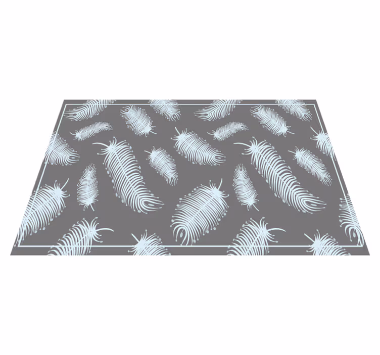 Tovaglietta americana con sfondo a piume - TenStickers