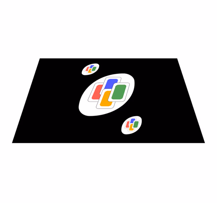 Tovaglietta americana originale figure geometriche vivaci - TenStickers