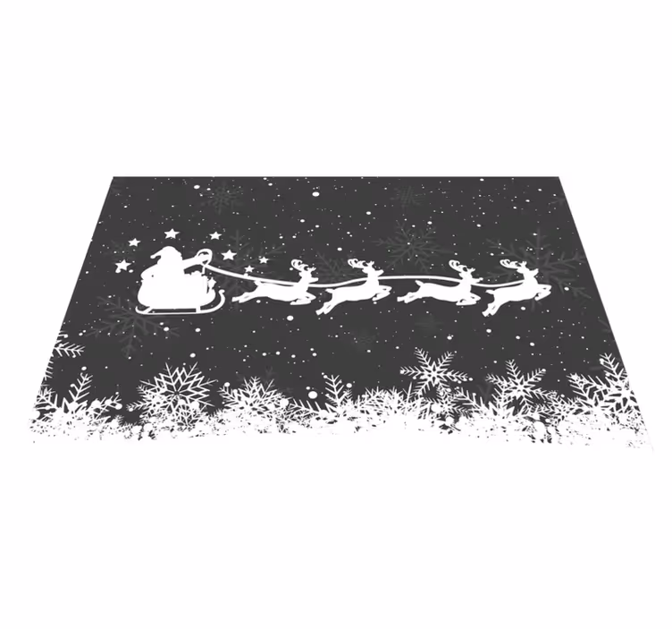 Tovaglietta personalizzata natale renna di babbo natale - TenStickers