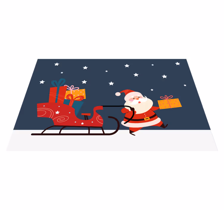 Tovaglietta personalizzata natale regali di babbo natale - TenStickers