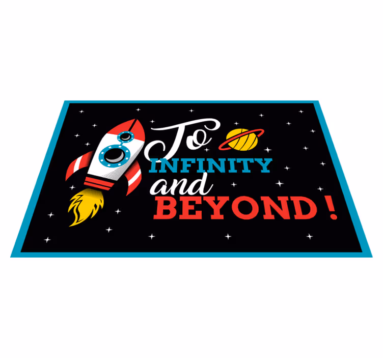 Tovaglietta americana frase da qui all'infinito - TenStickers