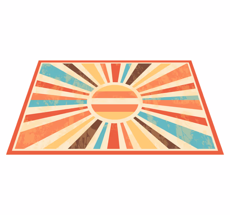 Tovaglietta americana moderna motivo sole vibrante - TenStickers