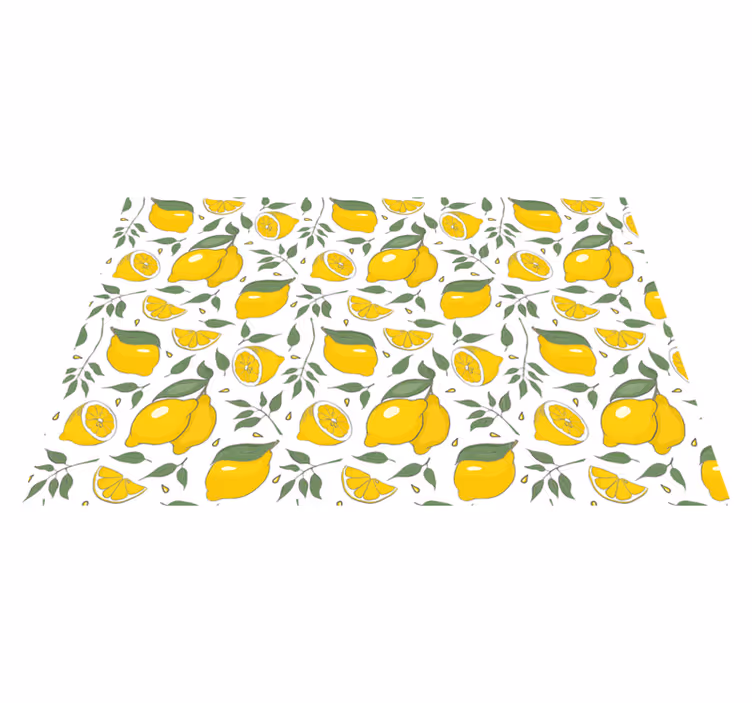 Tovaglietta americana originale motivo limoni vivaci - TenStickers