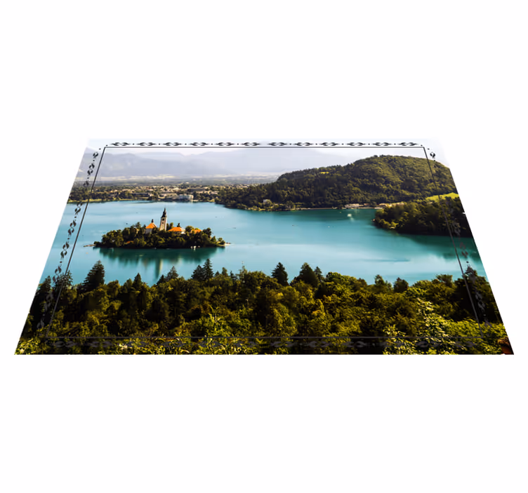 Tovaglietta americana moderna vista serene sul lago - TenStickers