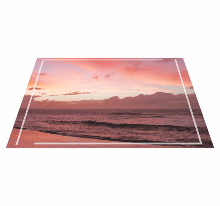 Tovaglietta americana moderna tramonto costiero serene - TenStickers