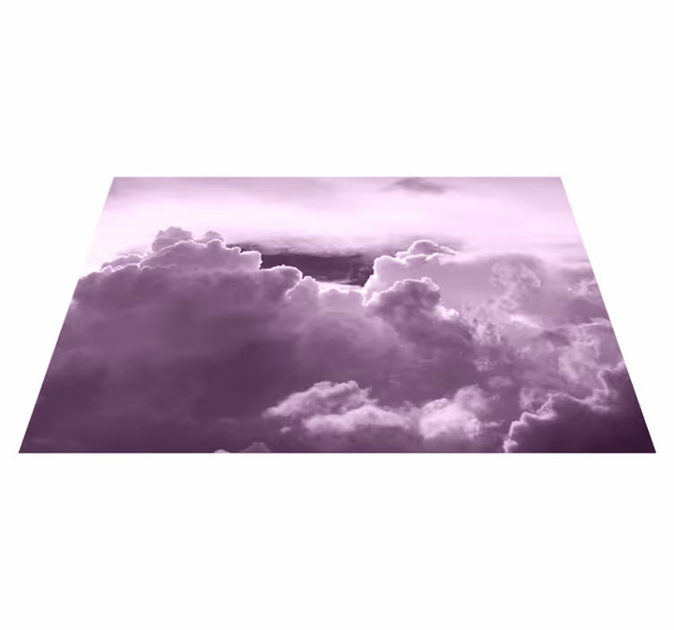 Tovaglietta americana nuvole in viola - TenStickers
