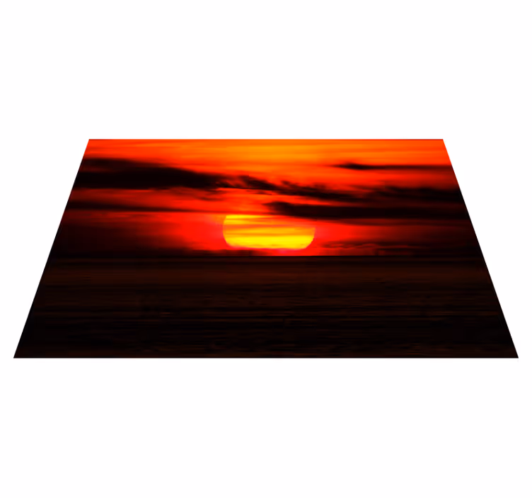 Tovaglietta americana elegante tramonto sul mare - TenStickers