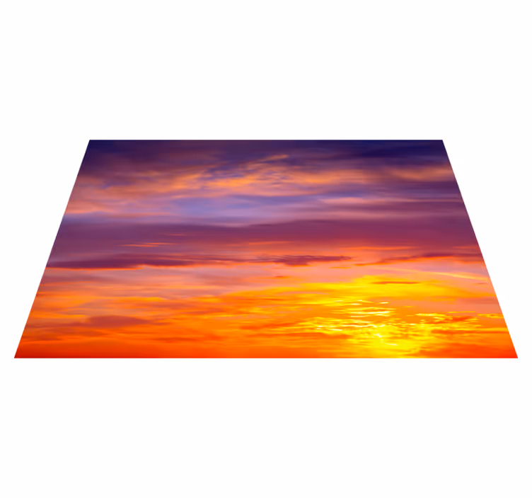 Tovaglietta americana moderna vista orizzonte al tramonto - TenStickers