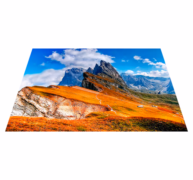 Tovaglietta americana moderna vista panoramica montuosa - TenStickers