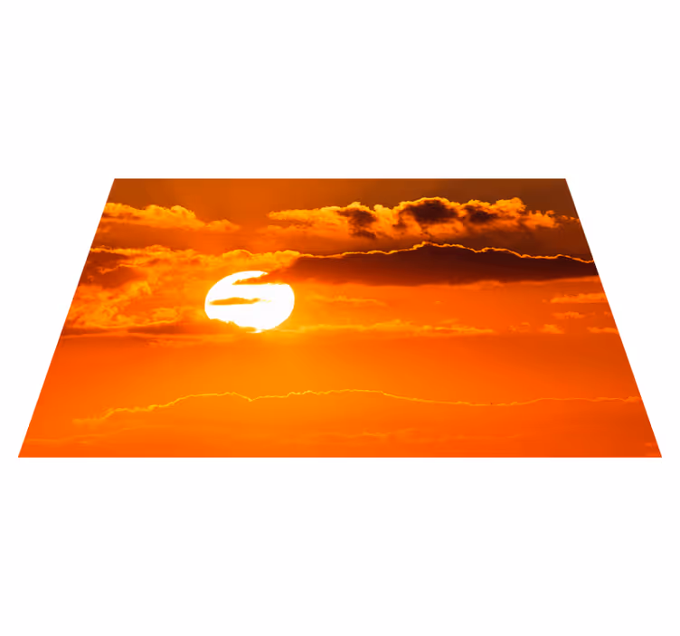 Tovaglietta americana moderna paesaggio al tramonto - TenStickers