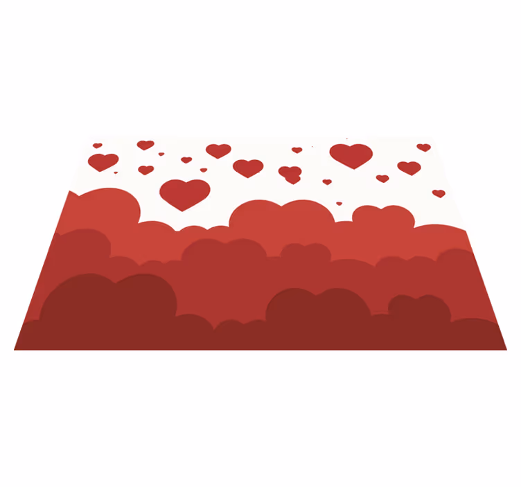 Tovaglietta americana originale motivo nuvoloso cuori - TenStickers