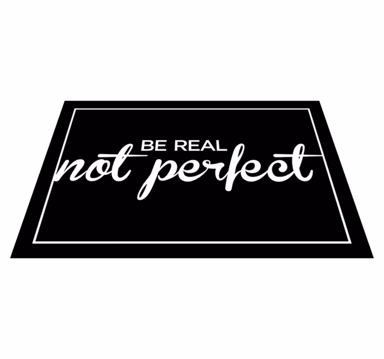 Tovaglietta americana frase slogan di autenticità - TenStickers