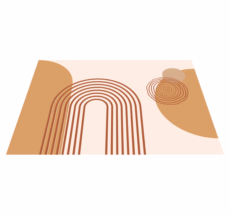 Tovaglietta americana moderna forme curve sovrapposte - TenStickers