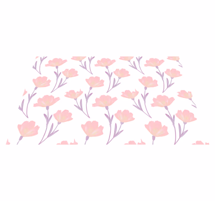 Tovaglietta americana originale concetto floreale rosa - TenStickers
