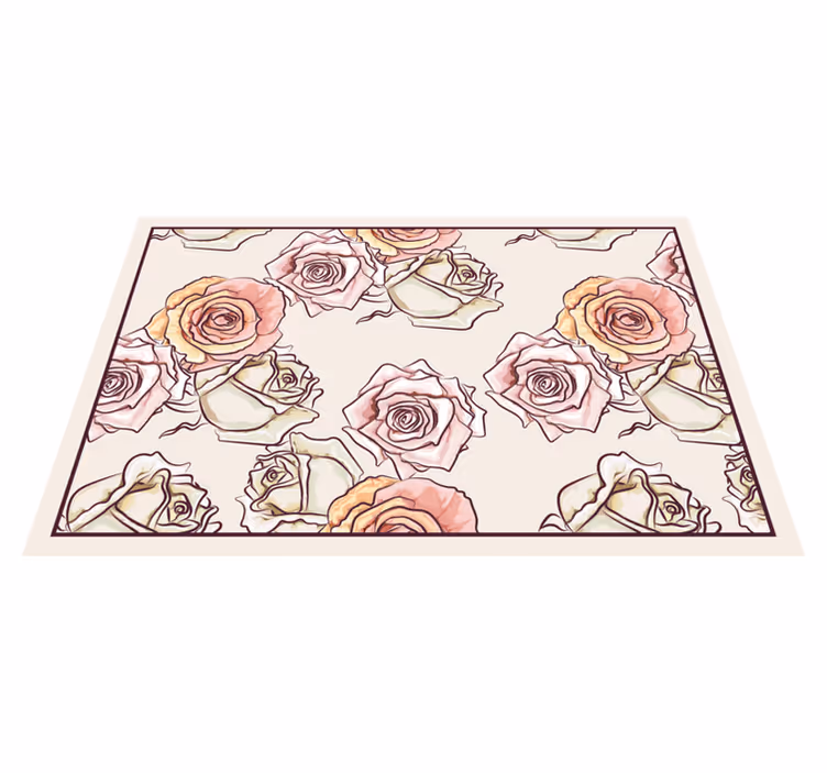 Tovaglietta americana originale bouquet di rose - TenStickers