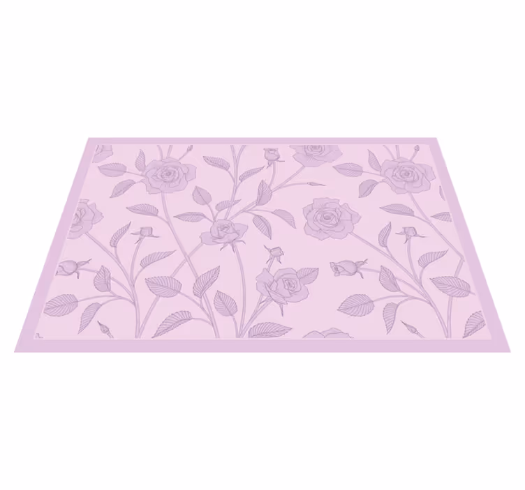 Tovaglietta americana motivo rose elegante - TenStickers