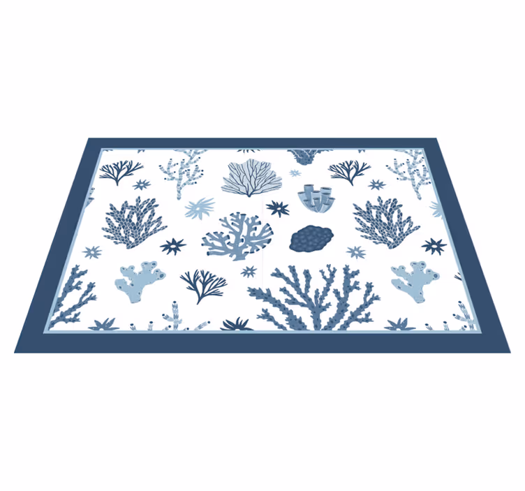 Tovaglietta americana coralli e piante marine - TenStickers