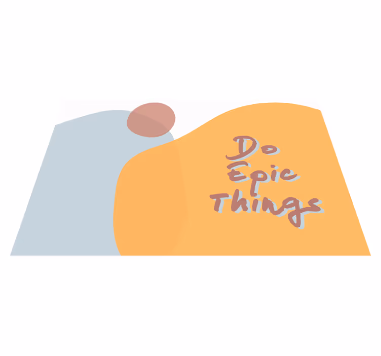 Tovaglietta americana frase fai cose epiche - TenStickers