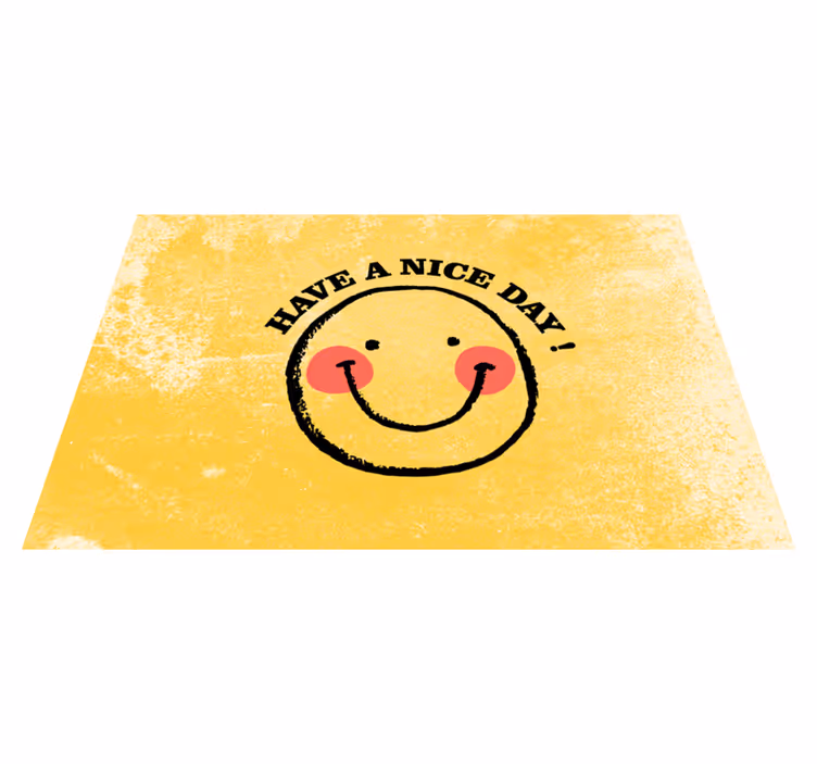 Tovaglietta americana frase citazione volto sorridente - TenStickers